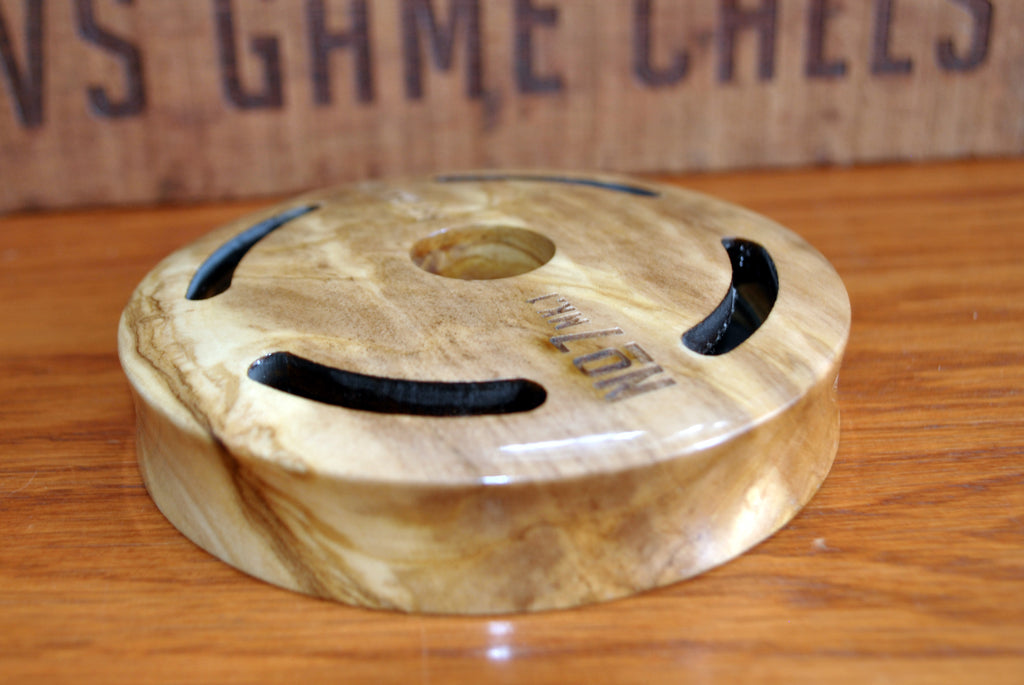 N0.7 Turkey Pot Call. Slate Over Glass - Olive wood