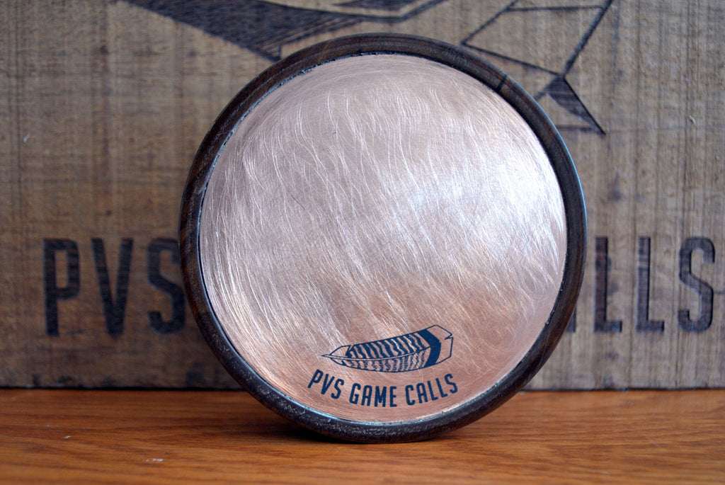 N0.7 Turkey Pot Call. Copper Over Glass - Roasted maple