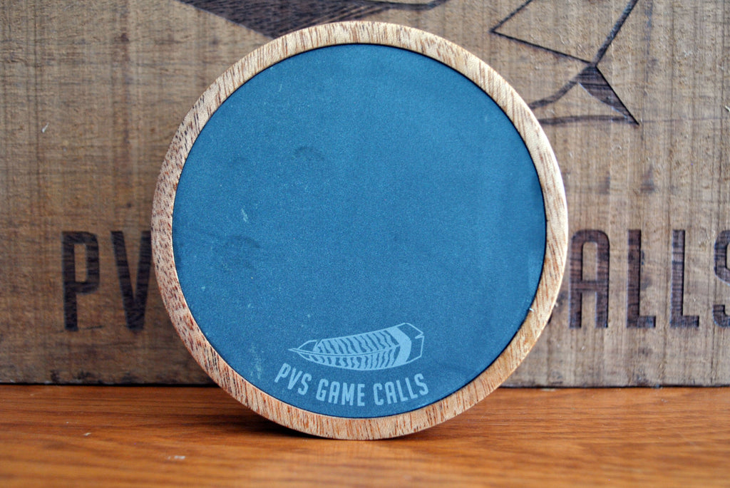 N0.7 Turkey Pot Call. Slate Over Glass -  Mahogany