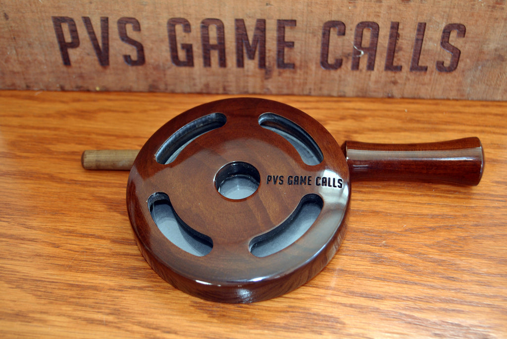 N0.7 Turkey Pot Call. Slate Over Glass - Roasted maple