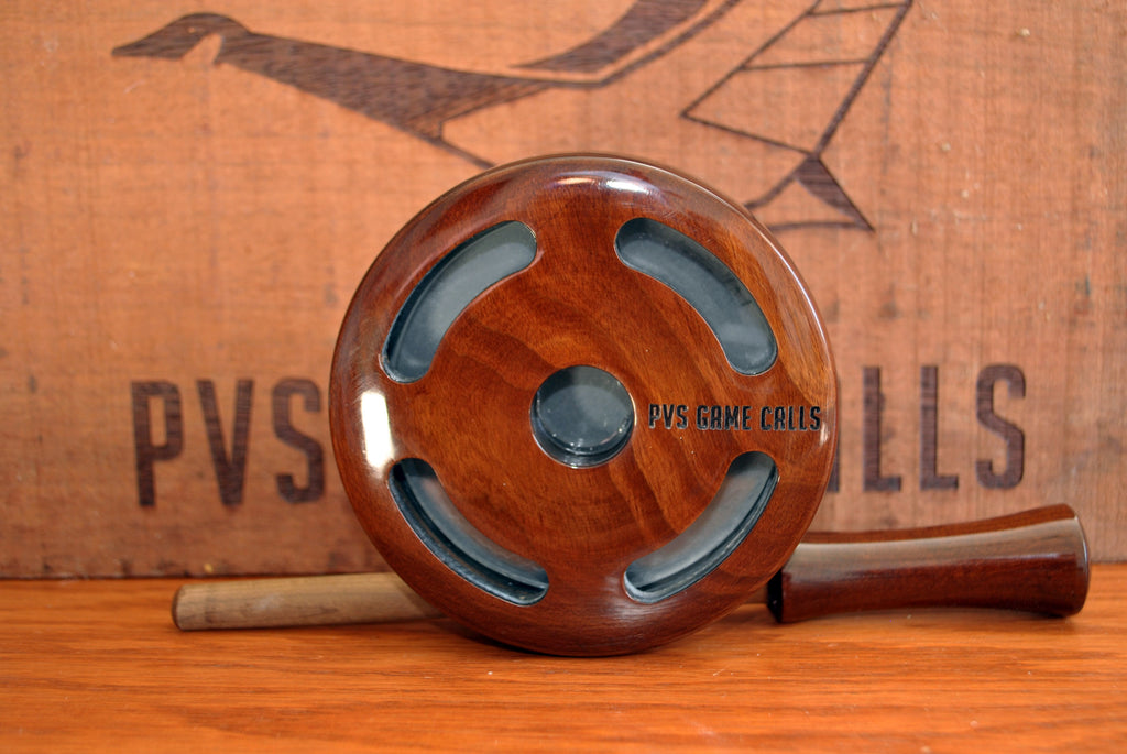 N0.7 Turkey Pot Call. Slate Over Glass - Roasted maple