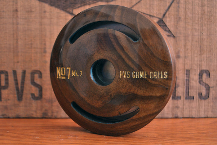 N0.7 Turkey Pot Call. Copper Over Glass - Roasted maple