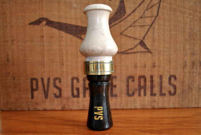 N06 - White Washed Maple and Blackwood Goose Call